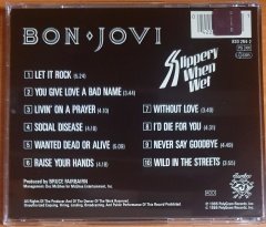 BON JOVI - SLIPPERY WHEN WET (1986) - CD 2.EL