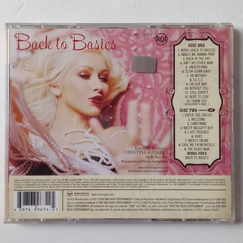 CHRISTINA AGUILERA – BACK TO BASICS (2006) - 2CD 2.EL
