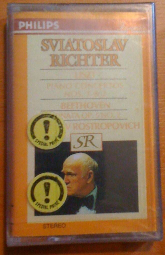 RICHTER LISZT BEETHOVEN ROSTROPOVICH KASET SIFIR