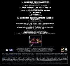 METALLICA - NOTHING ELSE MATTERS with MICHAEL CAMEN & SAN FRANSISCO SYMP. ORCH. - CD SINGLE 1999 2.EL