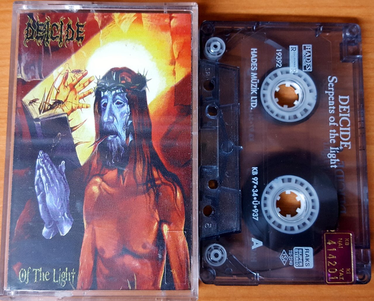 DEICIDE - SERPENTS OF THE LIGHT (1997) HADES CASSETTE MADE IN TURKEY ''USED''