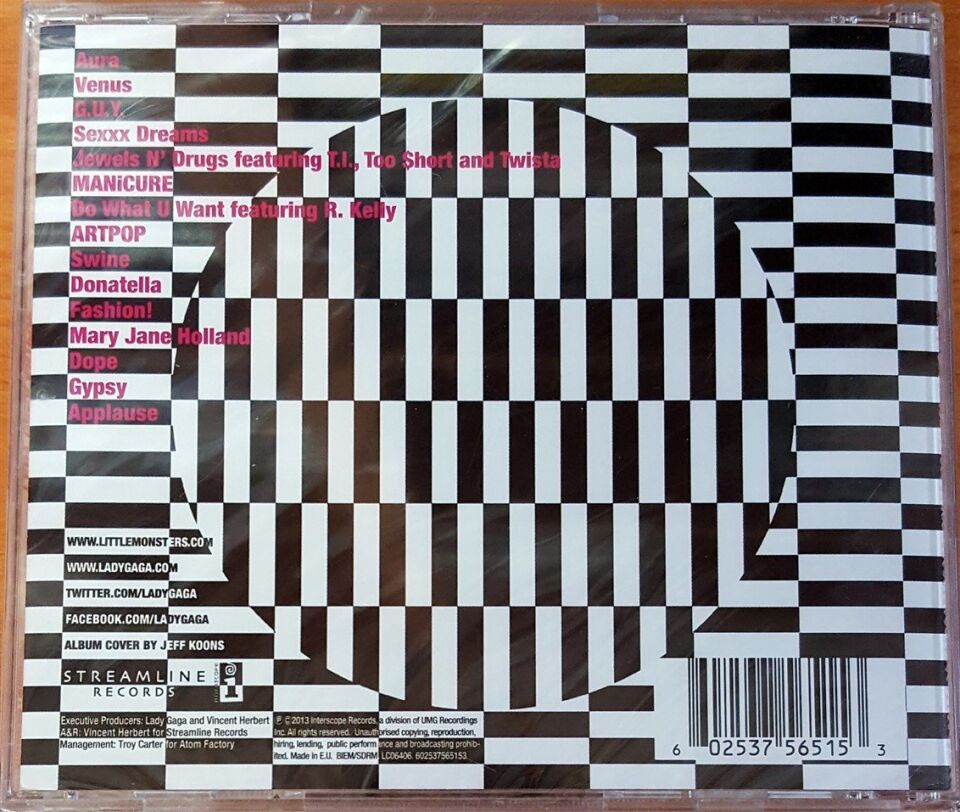 LADY GAGA - ARTPOP (2013) - CD AVRUPA MÜZİK LİSANS SIFIR