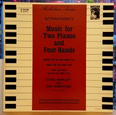 STRAVINSKY - MUSIC FOR TWO PIANOS AND FOUR HANDS / ETHEL BARTLETT & RAE ROBERTSON - LP 2.EL PLAK