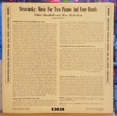 STRAVINSKY - MUSIC FOR TWO PIANOS AND FOUR HANDS / ETHEL BARTLETT & RAE ROBERTSON - LP 2.EL PLAK