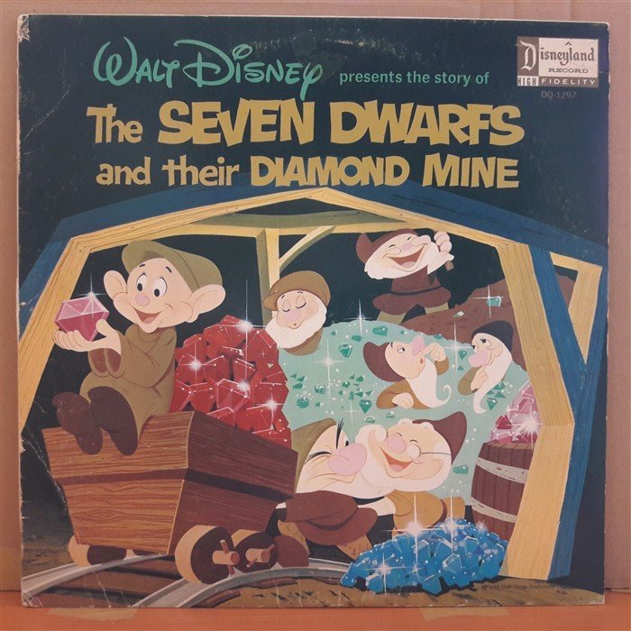 THE SEVEN DWARFS AND THEIR DIAMOND MINE (1966) - WALT DISNEY - LP PLAK 2.EL