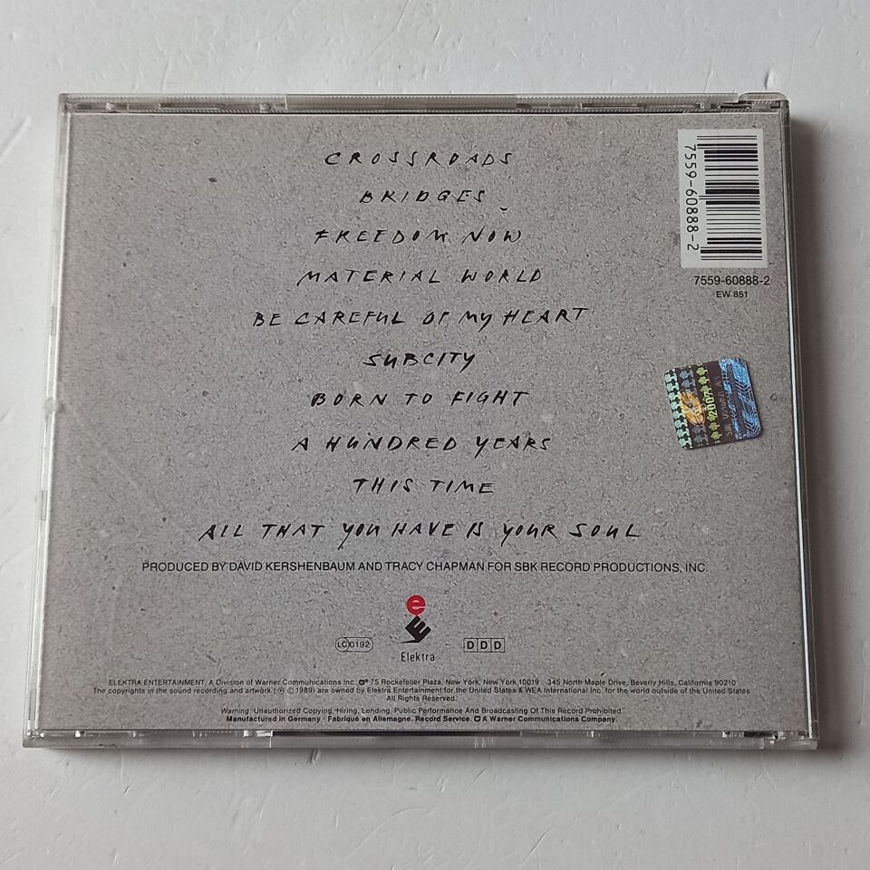 TRACY CHAPMAN – CROSSROADS (1989) - CD 1999 REISSUE 2.EL