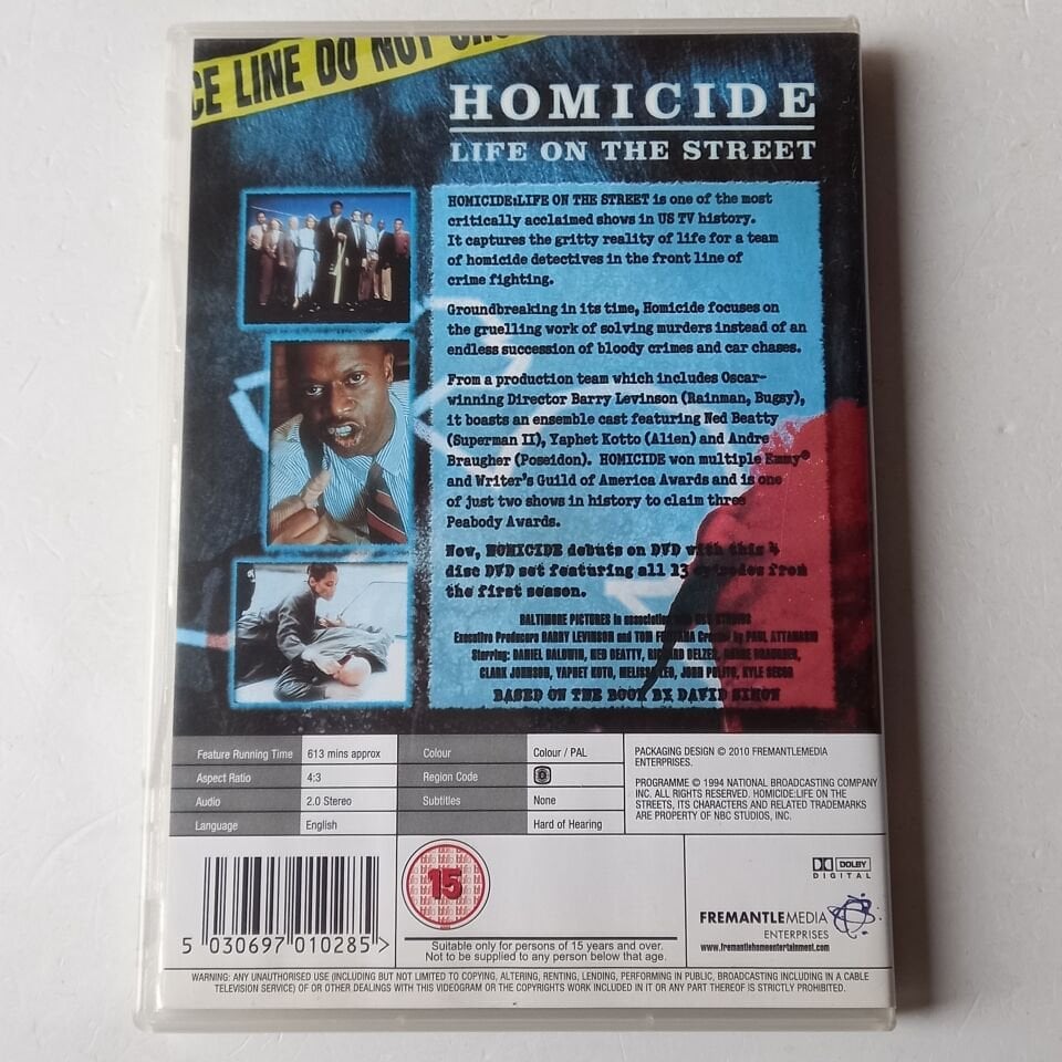 HOMICIDE / LIFE ON THE STREET / THE COMPLETE FIRST SERIES - 4DVD 2.EL