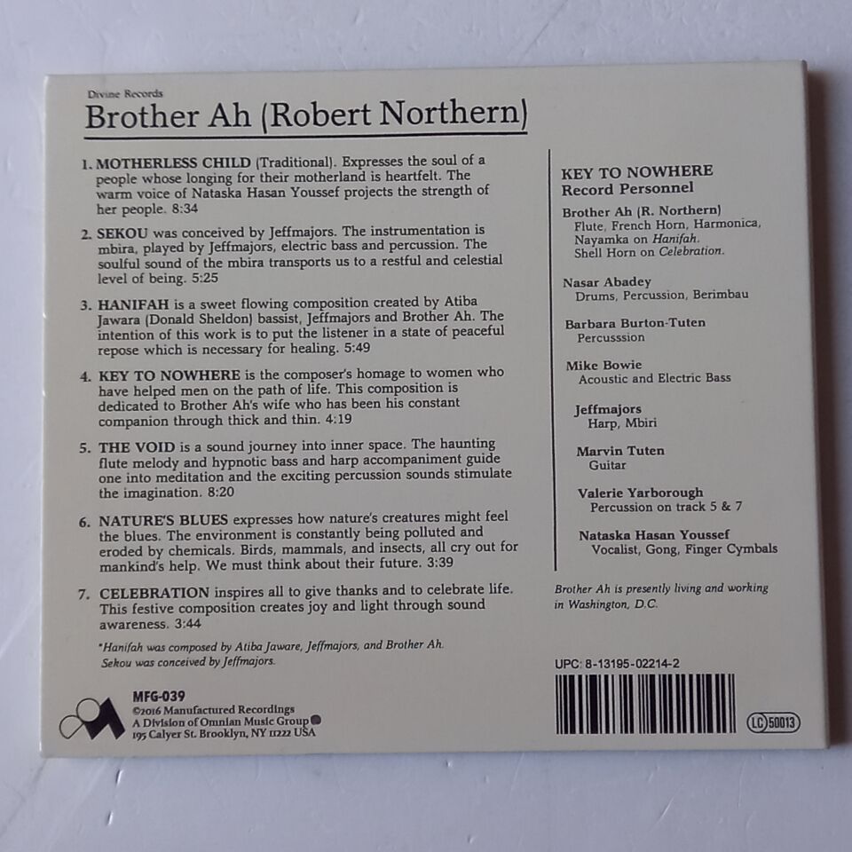 BROTHER AH, THE SOUNDS OF AWARENESS – KEY TO NOWHERE (1983) - CD DIGIPAK 2016 REISSUE 2.EL
