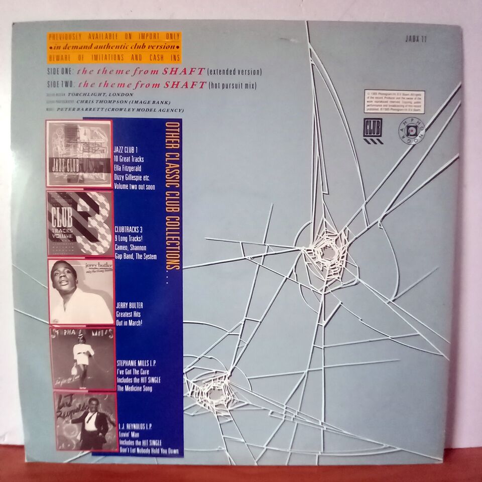 EDDY & THE SOULBAND – THEME FROM SHAFT / AUTHENTIC CLUB VERSION (1985) - LP MAXI SINGLE 2.EL PLAK