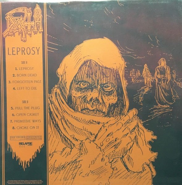 DEATH - LEPROSY (1988) - LP 2020 REMASTERED REISSUE SIFIR PLAK