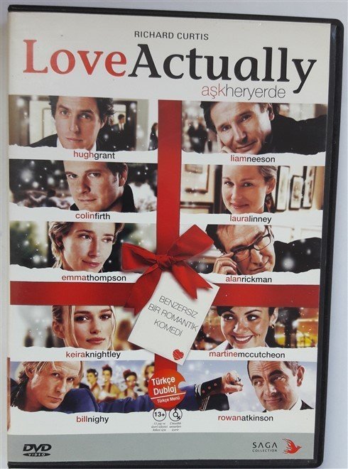 AŞK HERYERDE - LOVE ACTUALLY - HUGH GRANT - LIAM NEESON - COLIN FIRTH - EMMA THOMPSON - DVD 2.EL
