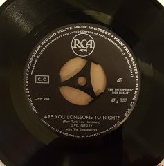 ELVIS PRESLEY - ARE YOU LONESOME TONIGHT / I GOTTA KNOW  - 7'' 45 DEVİR 2.EL PLAK