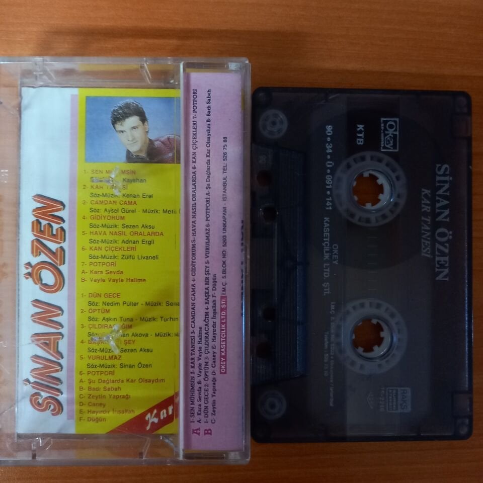 SİNAN ÖZEN - KAR TANESİ (1990) - KASET 2.EL