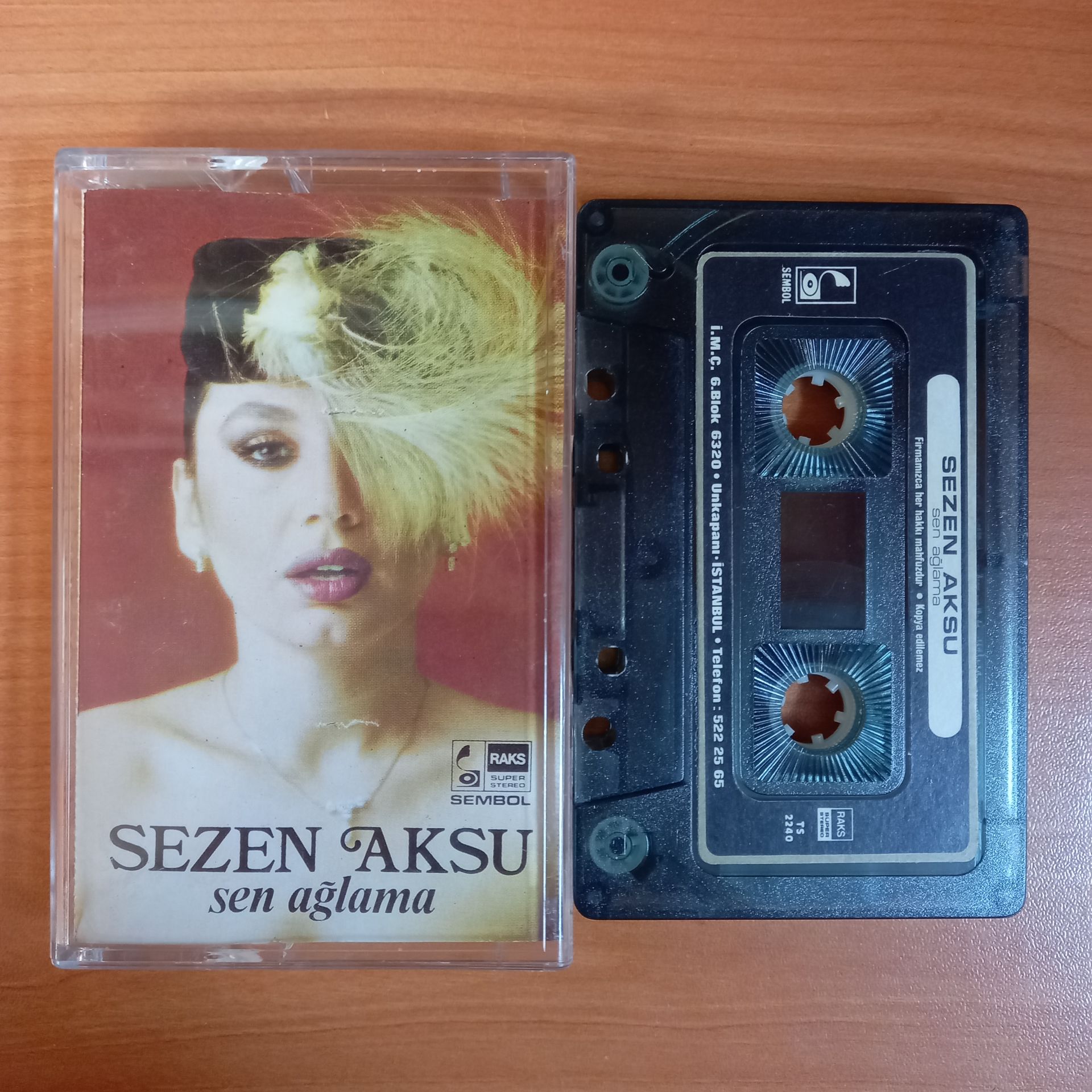 SEZEN AKSU - SEN AĞLAMA - KASET 2.EL
