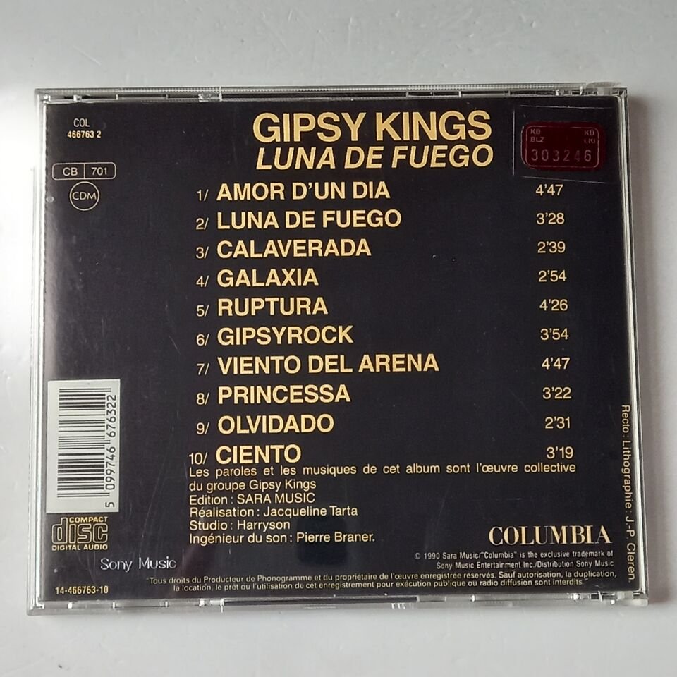 GIPSY KINGS – LUNA DE FUEGO (1983) - CD 1990 REISSUE 2.EL