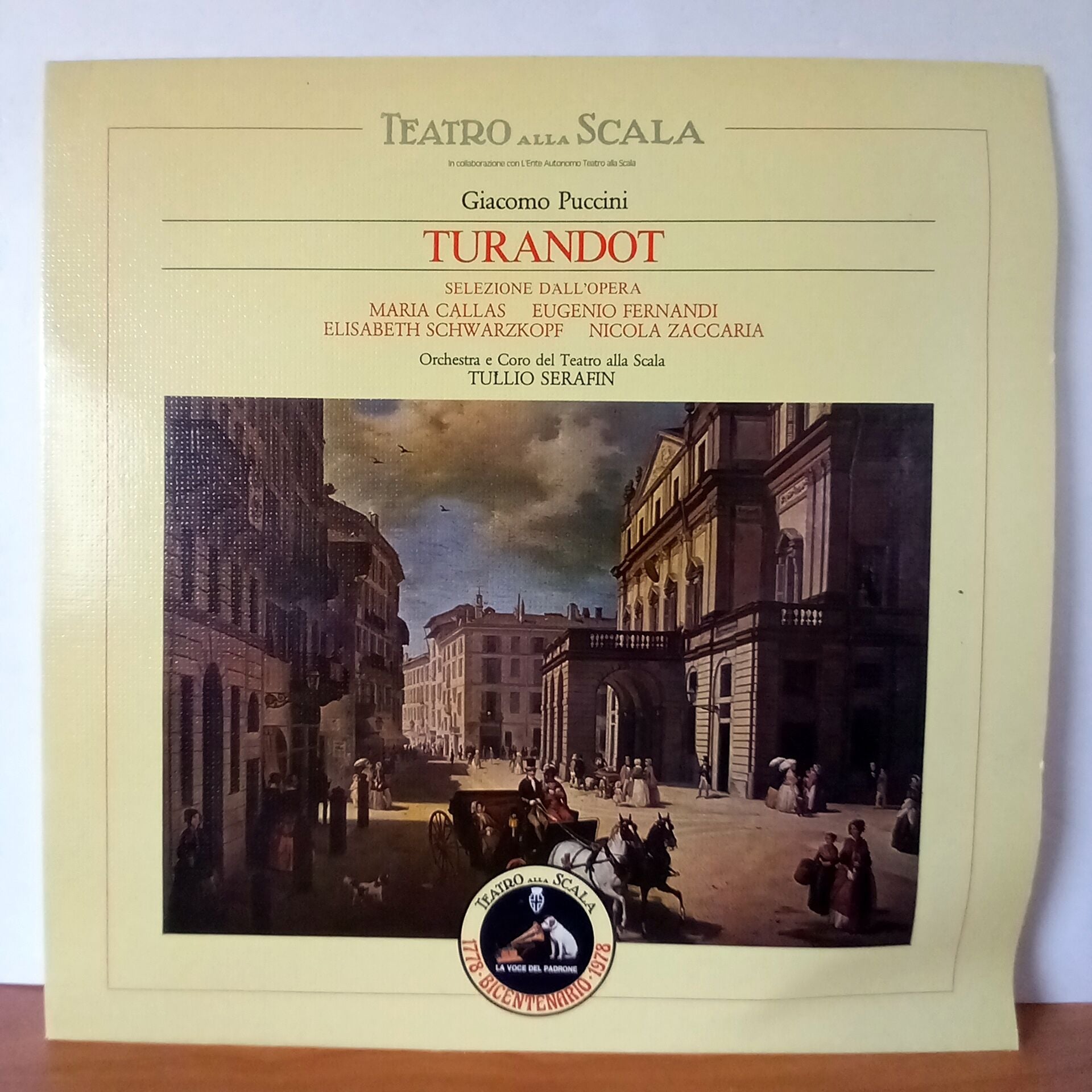 GIACOMO PUCCINI / TURANDOT / MARIA CALLAS, ELISABETH SCHWARZKOPF, EUGENIO FERNANDI, NICOLA ZACCARIA (1978) - LP 2.EL PLAK