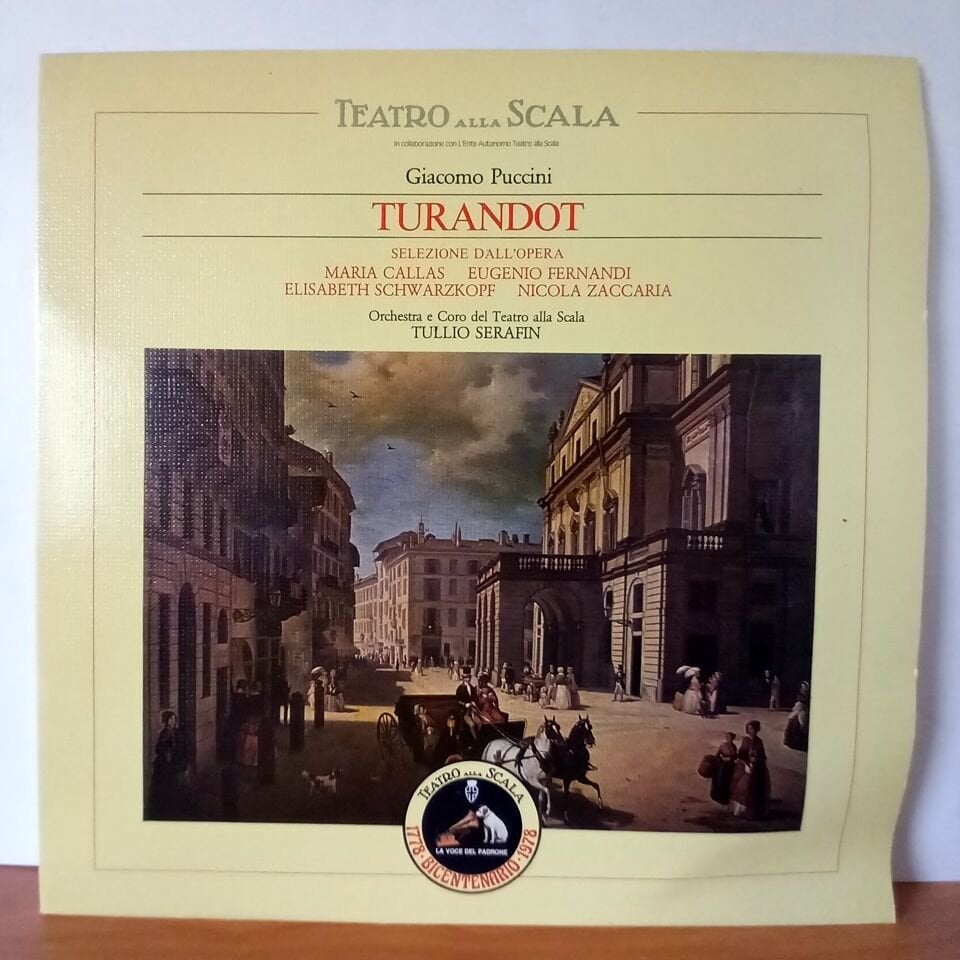 GIACOMO PUCCINI / TURANDOT / MARIA CALLAS, ELISABETH SCHWARZKOPF, EUGENIO FERNANDI, NICOLA ZACCARIA (1978) - LP 2.EL PLAK