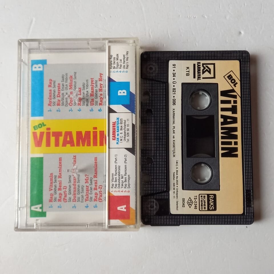 GRUP VİTAMİN - BOL VİTAMİN (1991) - KASET 2.EL