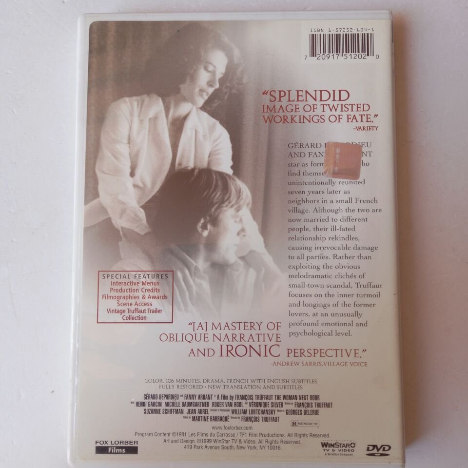 THE WOMAN NEXT DOOR - FRANÇOIS TRUFFAUT - DVD 2.EL