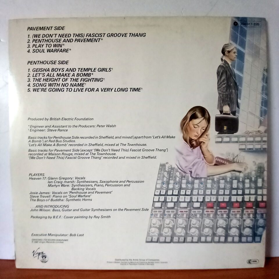 HEAVEN 17 – PENTHOUSE AND PAVEMENT (1981) - LP 2.EL PLAK