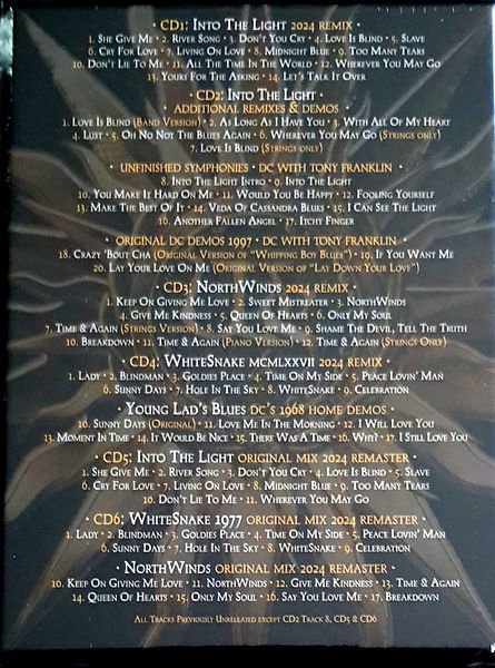 WHITESNAKE - INTO THE LIGHT / THE SOLO ALBUMS - 6CD BOX SET 2023 EDITION SIFIR