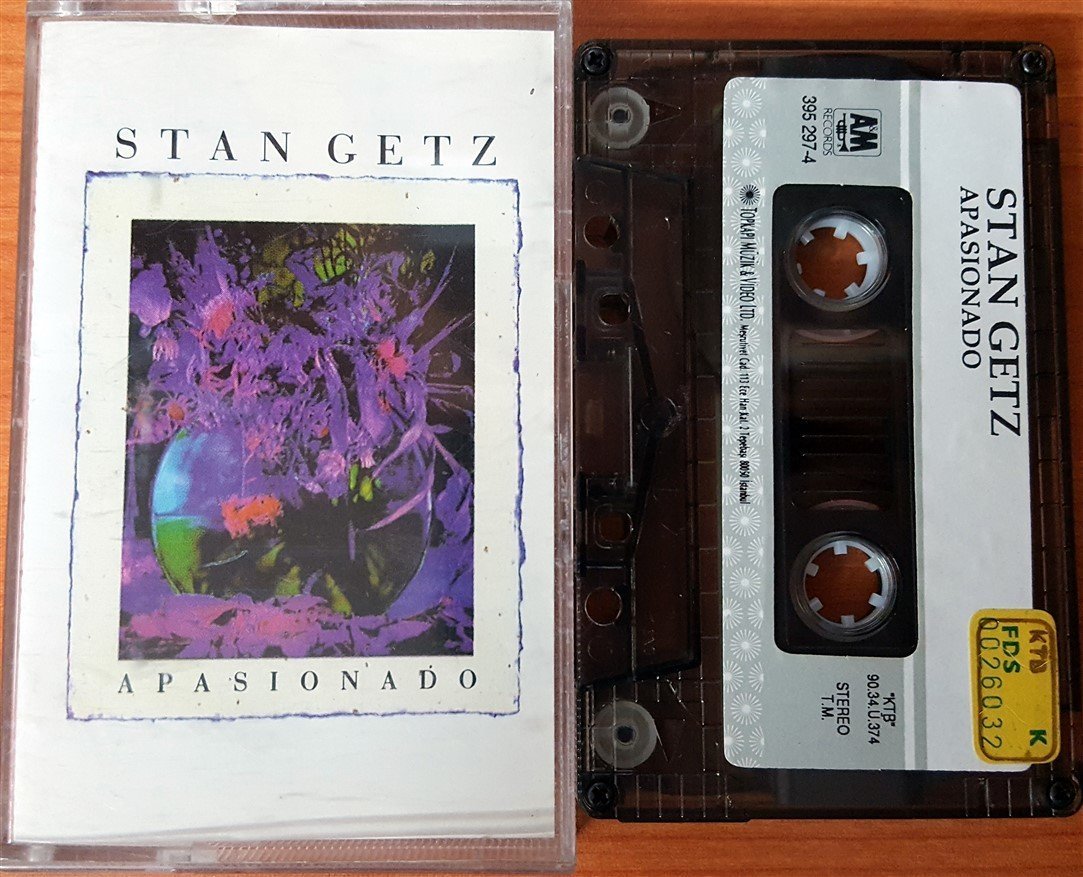 STAN GETZ - APASIONADO (1990) TOPKAPI CASSETTE MADE IN TURKEY ''USED'' PAPER LABEL