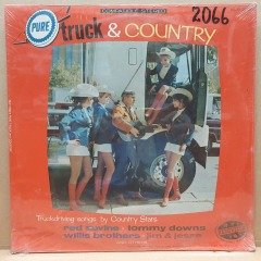TRUCK & COUNTRY / RAY KING, TOMMY DOWNS, RED SOVINE, WILLIS BROTHERS - LP DÖNEM BASKISI SIFIR PLAK