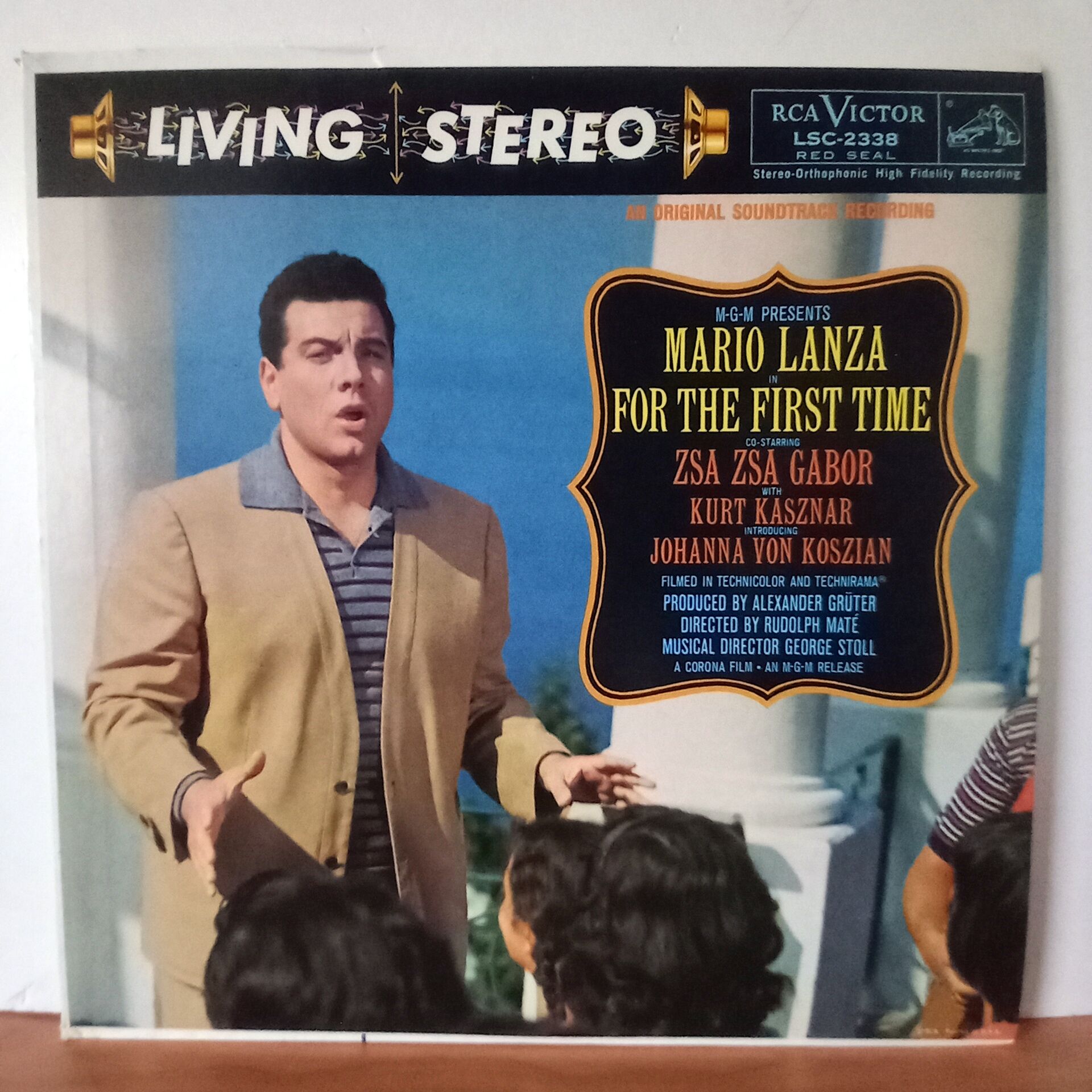 MARIO LANZA - FOR THE FIRST TIME / ZSA ZSA GABOR, KURT KASZNAR, JOHANNA VON KOSZIAN (1959) - LP 2.EL PLAK
