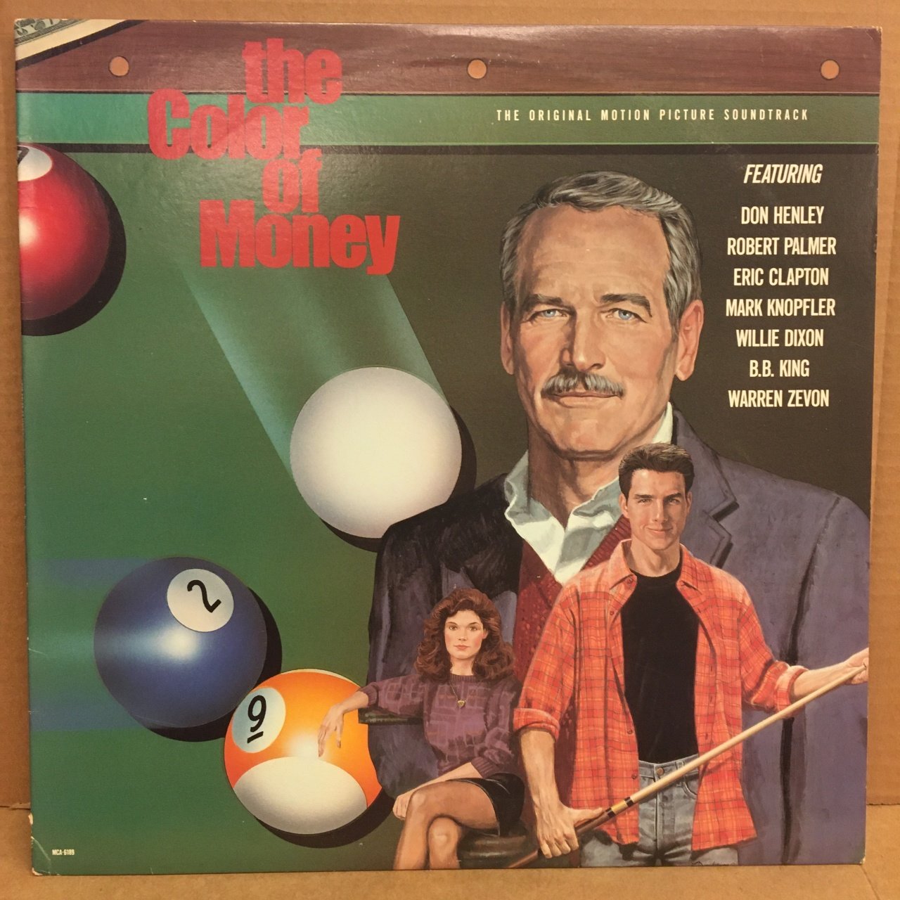 THE COLOR OF MONEY SOUNDTRACK DON HENLEY ERIC CLAPTON B.B. KING 1986 2.EL PLAK