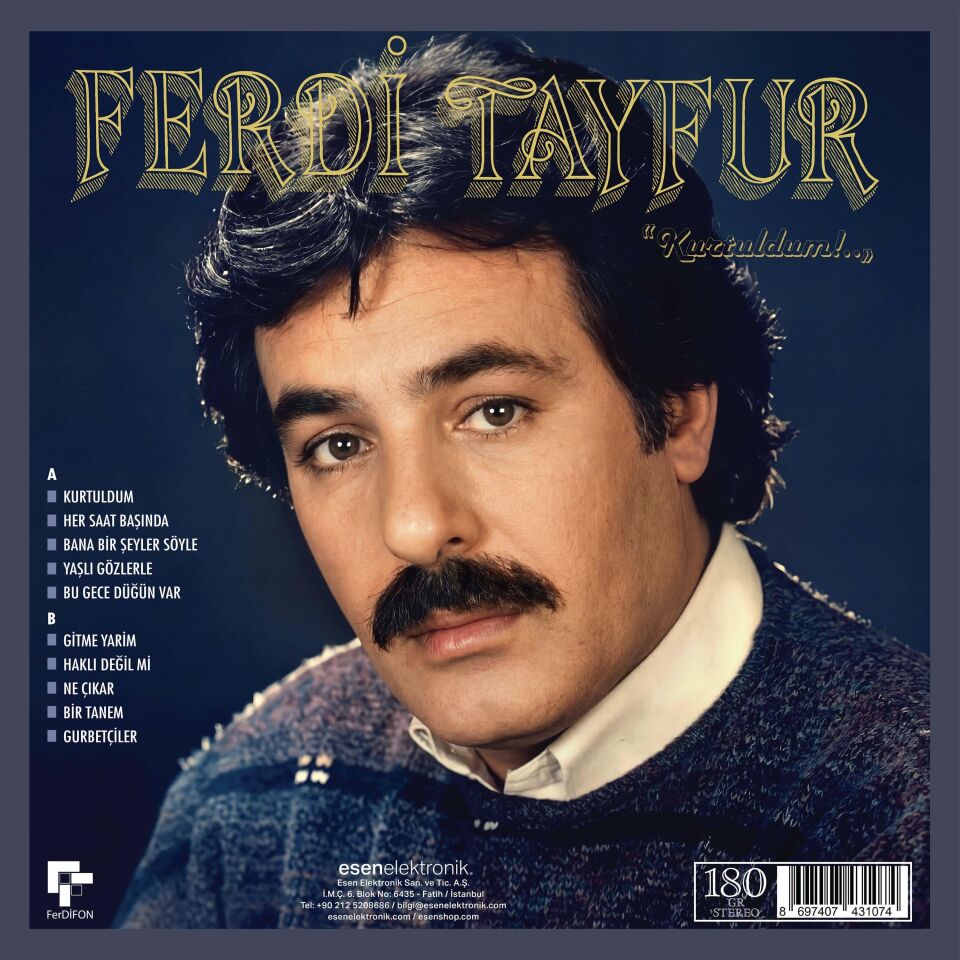 FERDİ TAYFUR - KURTULDUM (1985) - LP 180GR 2026 BASIM SIFIR PLAK
