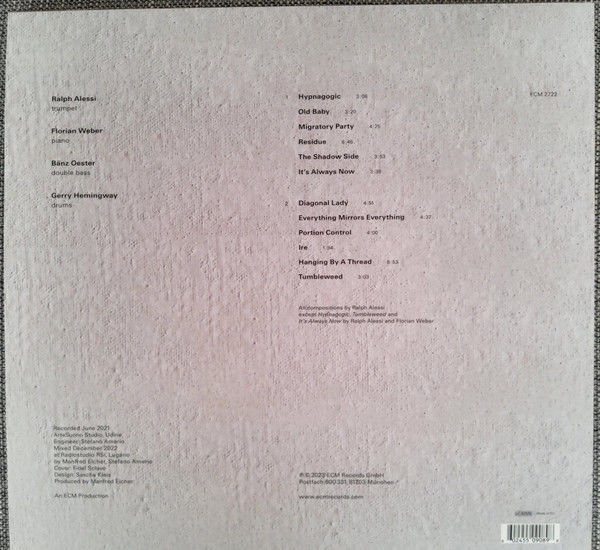 RALPH ALESSI QUARTET - IT'S ALWAYS NOW (2023) - LP ECM RECORDS SIFIR PLAK