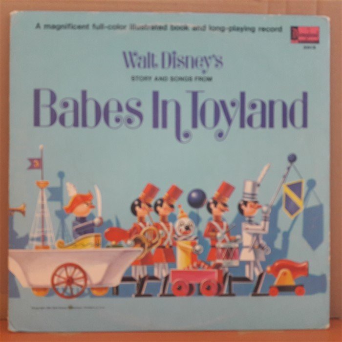 STORY AND SONGS FROM BABES IN TOYLAND (1961) - WALT DISNEY - LP PLAK 2.EL