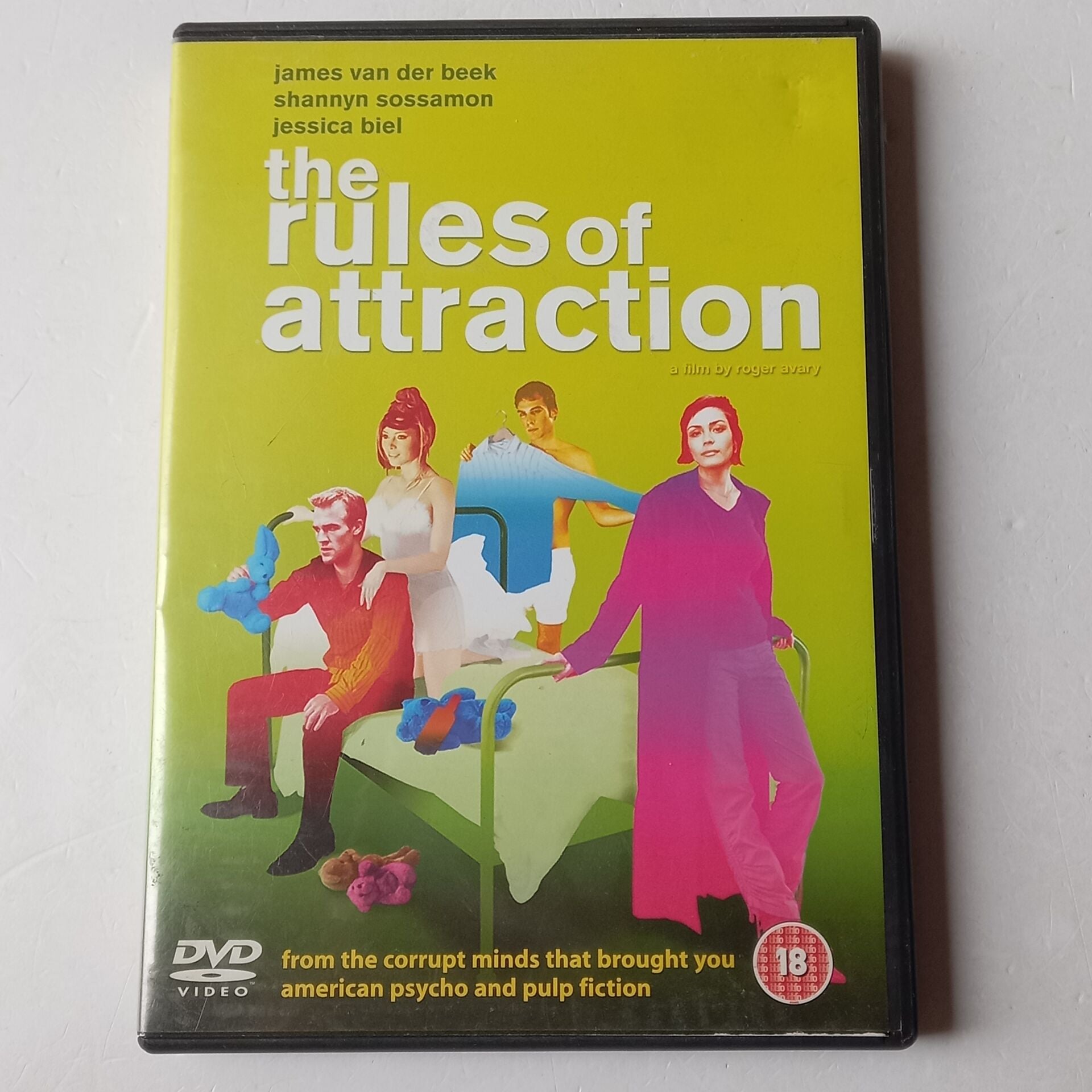 THE RULES OF ATTRACTION - JAMES VAN DER BEEK, SHANNYN SOSSAMON, JESSICA BIEL - DVD 2.EL
