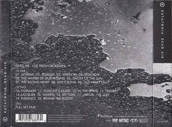KATATONIA – DEAD AIR (2020) - 2CD+DVD DIGIPAK AMBALAJINDA SIFIR