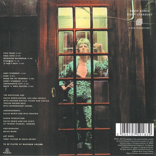 DAVID BOWIE – THE RISE AND FALL OF ZIGGY STARDUST AND THE SPIDERS FROM MARS (1972) - CD REMASTERED 2012 REISSUE DIGISLEEVE AMBALAJINDA SIFIR