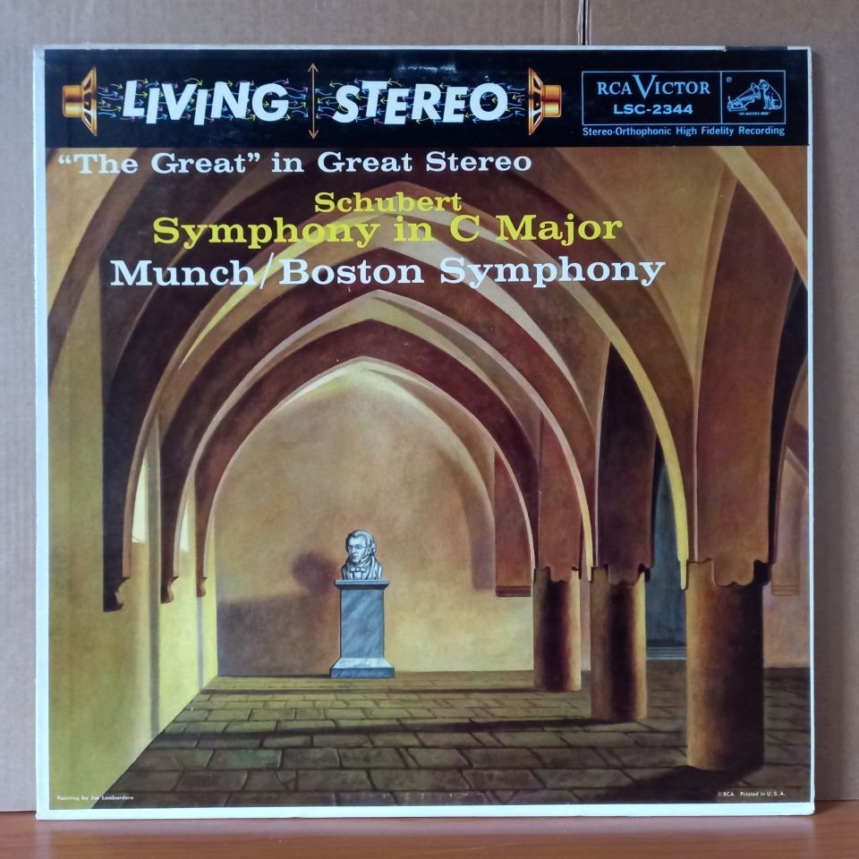 SCHUBERT: SYMPHONY IN C MAJOR ''THE GREAT'' / BOSTON SYMPHONY ORCHESTRA, CHARLES MUNCH (1959) - LP 2.EL PLAK