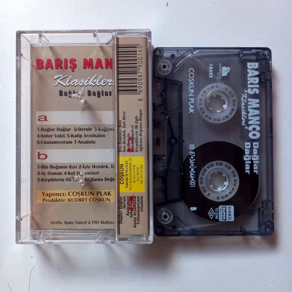 BARIŞ MANÇO - KLASİKLERİ dağlar dağlar (1987) - KASET 2.EL