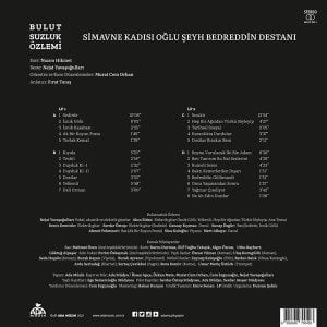 BULUTSUZLUK ÖZLEMİ - BEDREDDİN (2022) - 2LP 180GR 2022 BASIM SIFIR PLAK