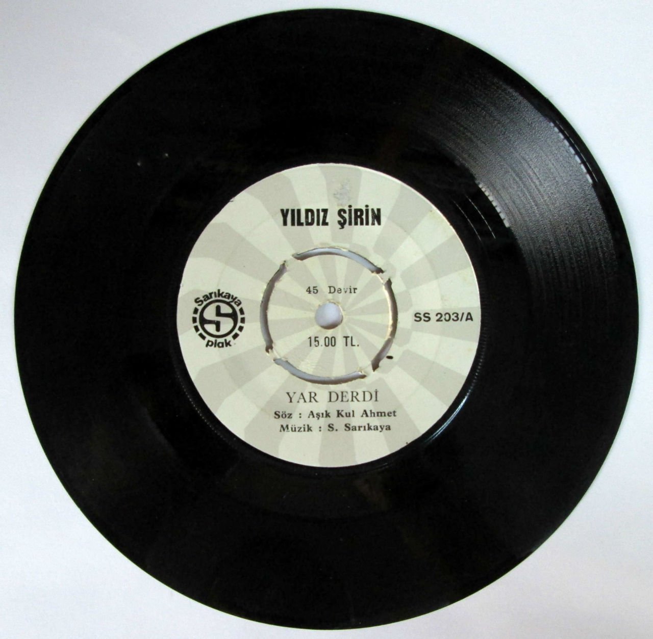 YILDIZ ŞİRİN - YAR DERDİ 45LİK