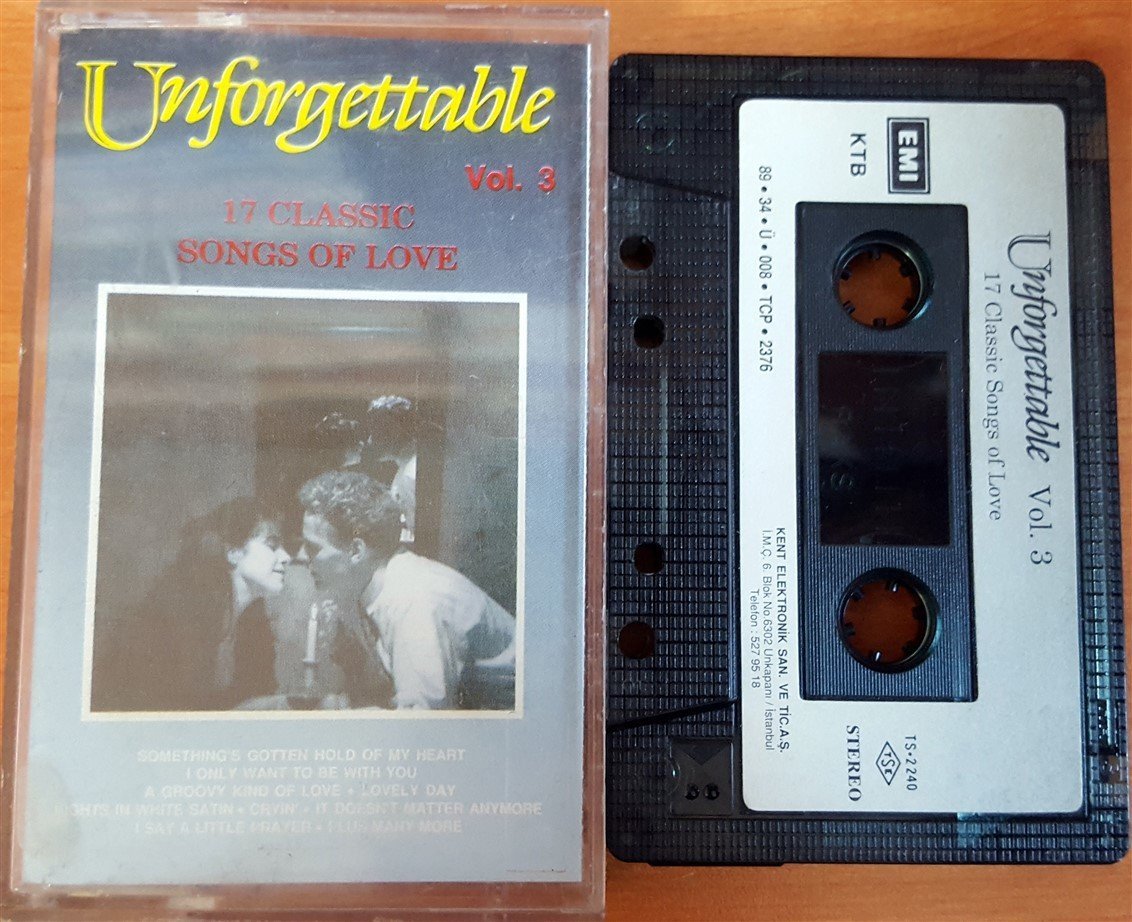 UNFORGETTABLE VOL.3 / 17 CLASSIC SONGS OF LOVE (1989) KASET 2.EL