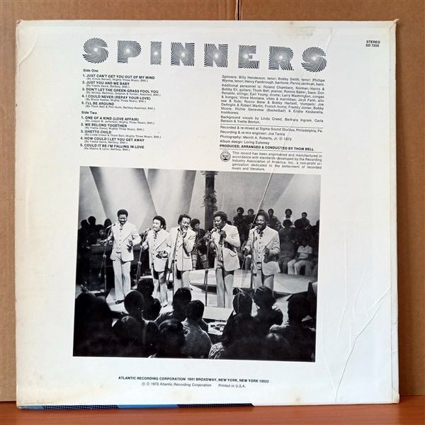 SPINNERS – SPINNERS (1973) - LP 2.EL PLAK