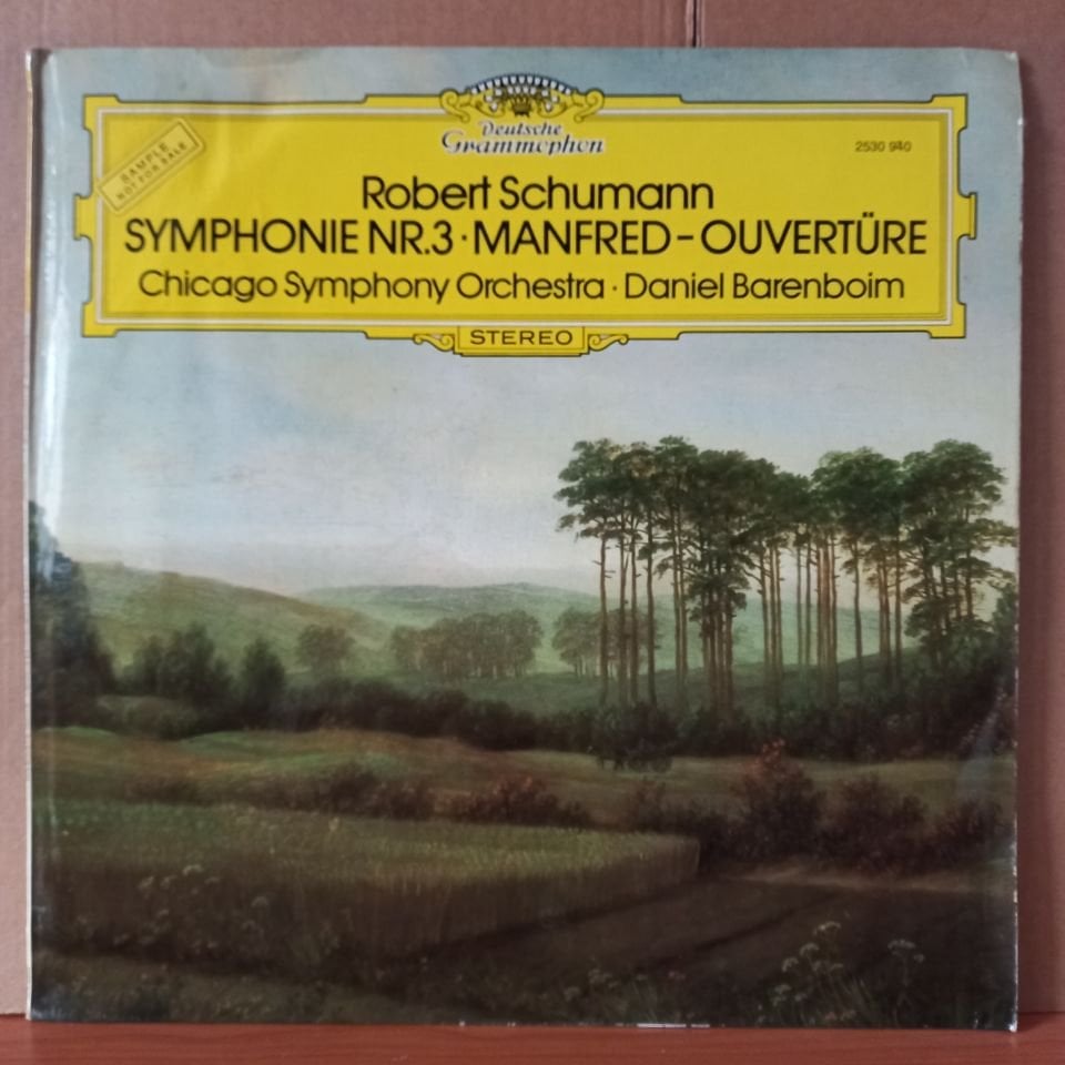 ROBERT SCHUMANN: SYMPHONIE NR. 3 ∙ MANFRED-OUVERTÜRE / CHICAGO SYMPHONY ORCHESTRA ∙ DANIEL BARENBOIM (1977) - LP 2.EL PLAK