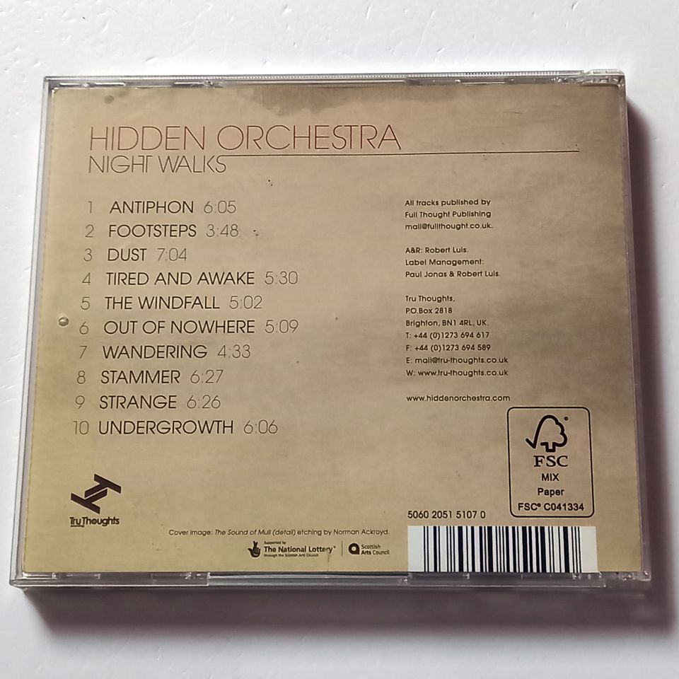 HIDDEN ORCHESTRA – NIGHT WALKS (2010) - CD 2.EL