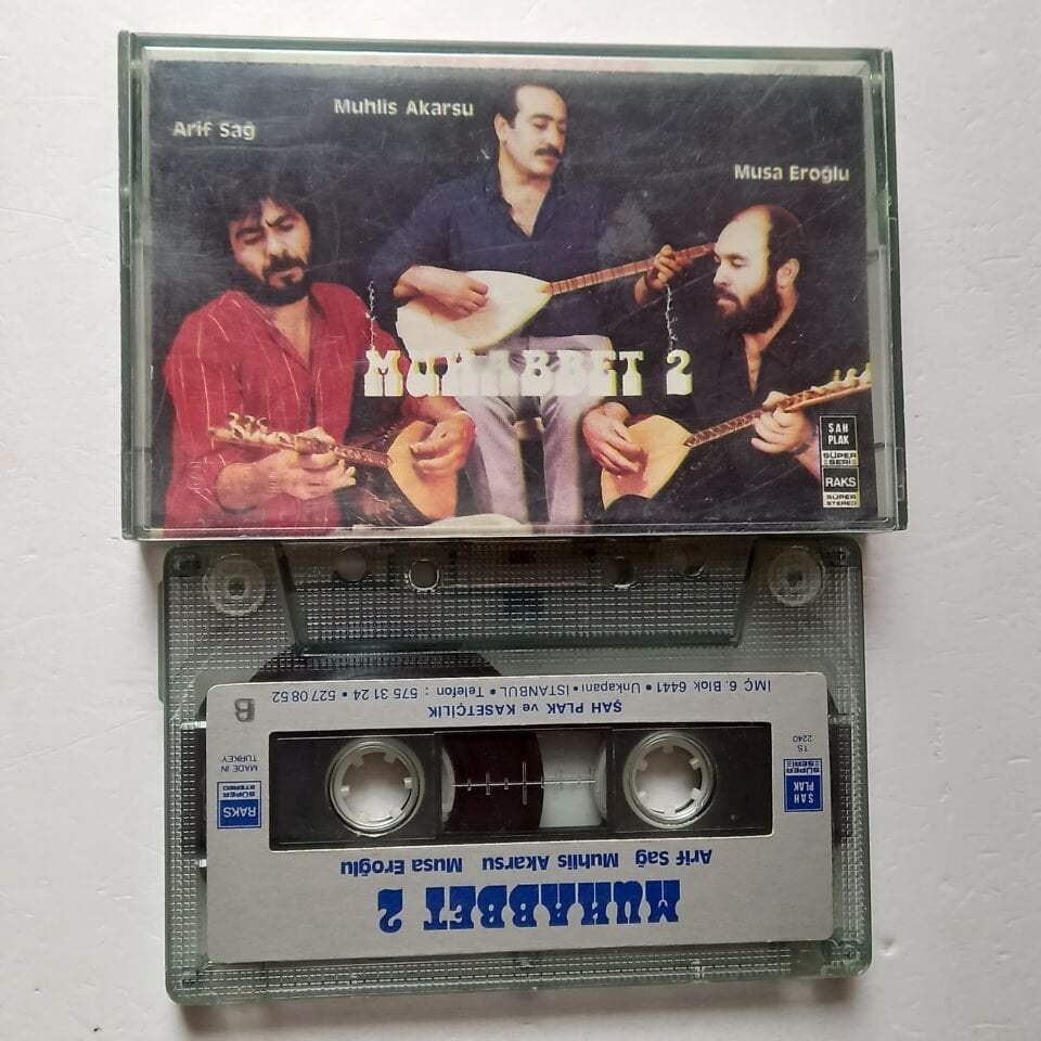 MUHABBET 2 - ARİF DAĞ, MUHLİS AKARSU, MUSA EROĞLU (1997) - KASET 2.EL