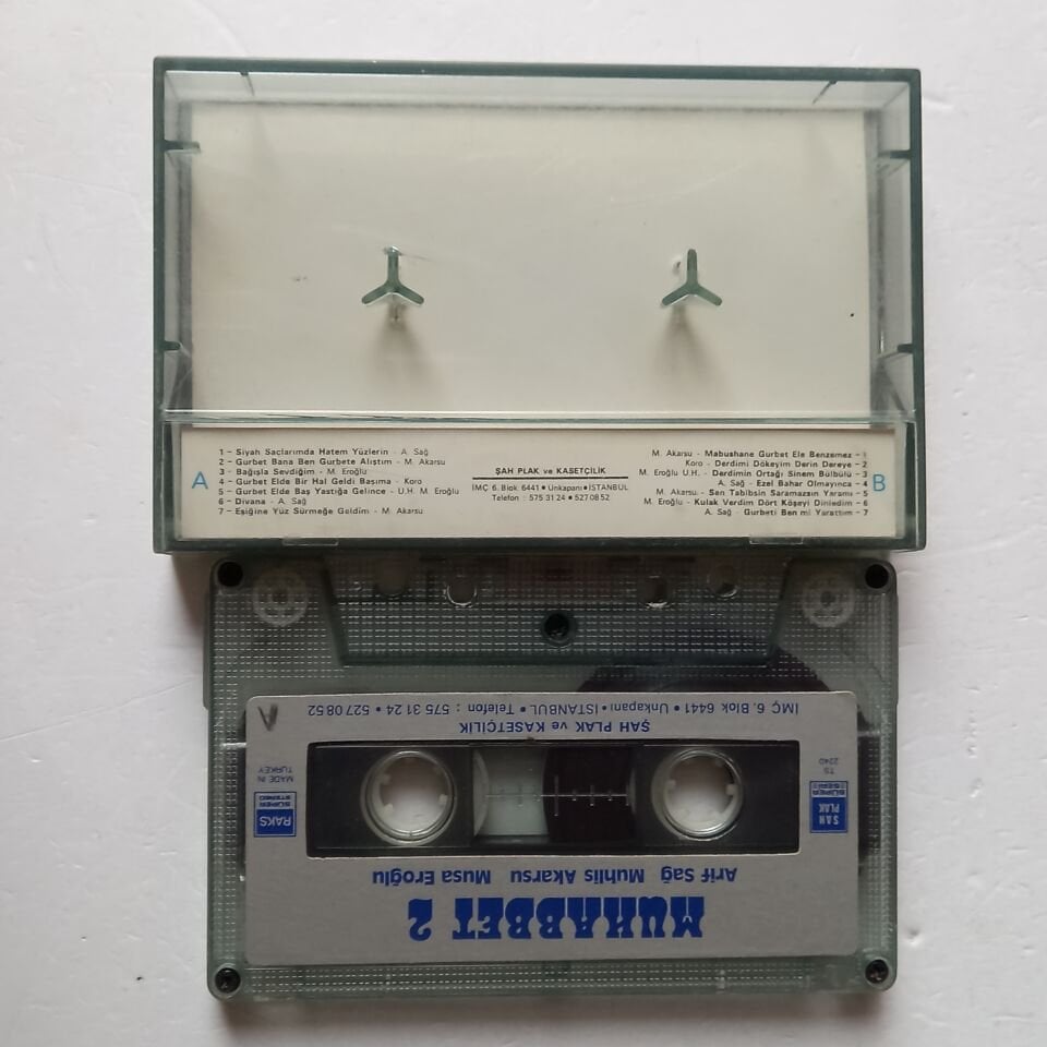 MUHABBET 2 - ARİF DAĞ, MUHLİS AKARSU, MUSA EROĞLU (1997) - KASET 2.EL