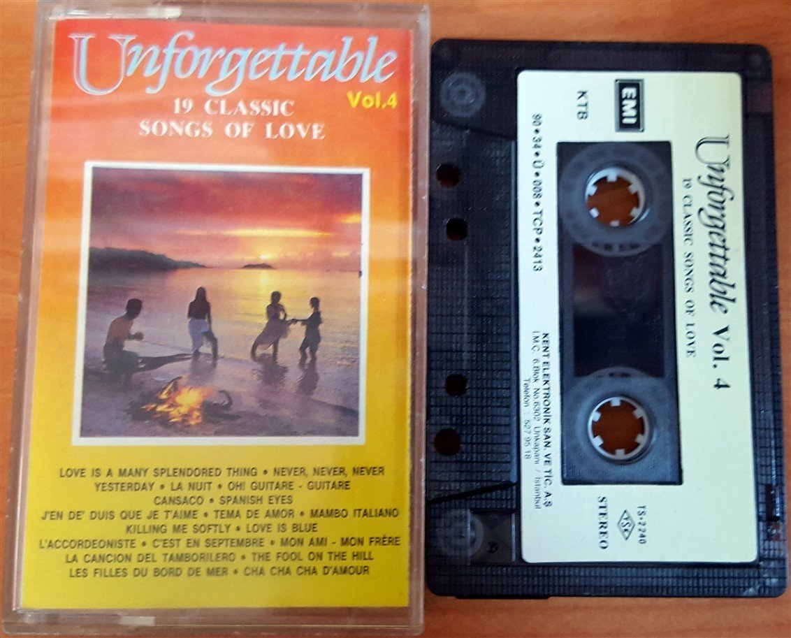 UNFORGETTABLE VOL.4 / 19 CLASSIC SONGS OF LOVE (1990) KASET 2.EL