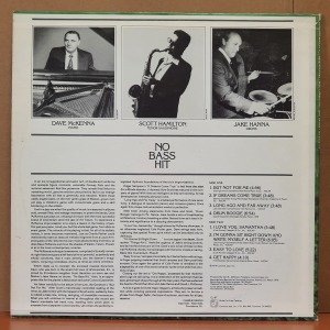 DAVE MCKENNA, SCOTT HAMILTON, JAKE HANNA - NO BASS HIT (1979) - LP 2.EL PLAK