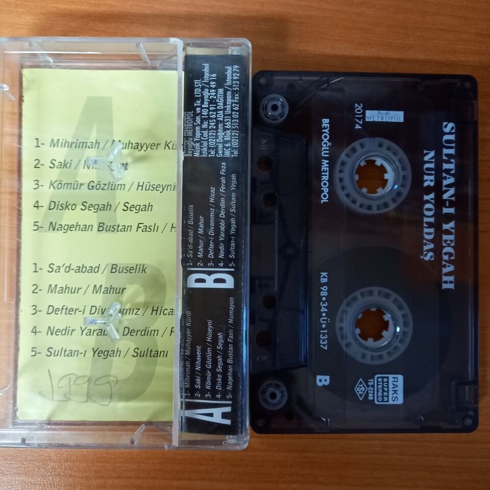 NUR YOLDAŞ - SULTAN-I YEGAH (1998) - KASET 2.EL