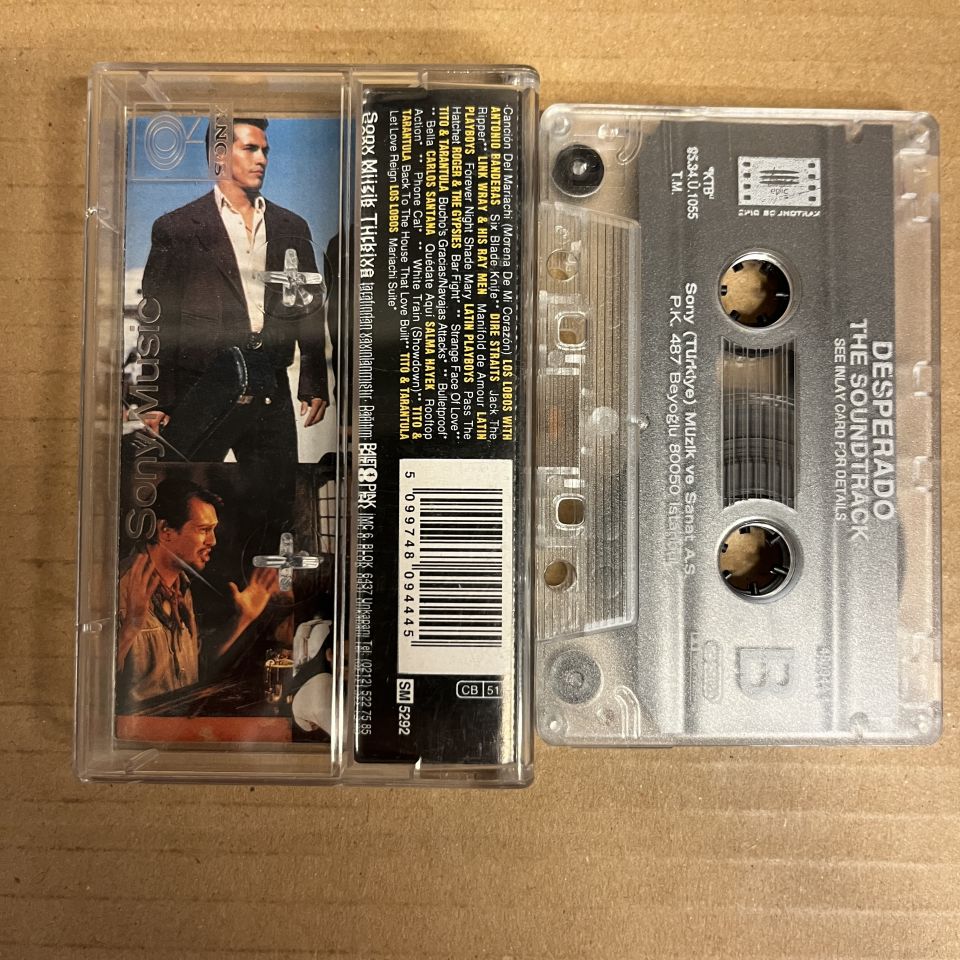 DESPERADO - SOUNDTRACK - ANTONIO BANDERAS, DIRE STRAITS, SALMA HAYEK, TITO & TARANTULA, LOS LOBOS,... (1995) - KASET 2.EL