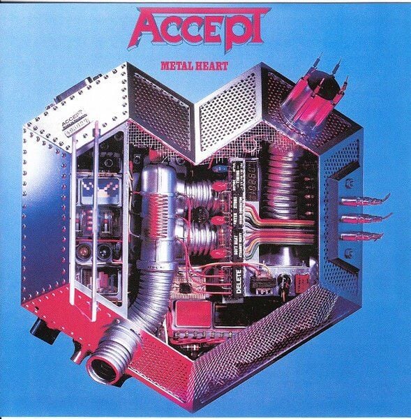 ACCEPT – METAL HEART (1985) - CD REMASTERED 2002 REISSUE JEWEL CASE AMBALAJINDA SIFIR